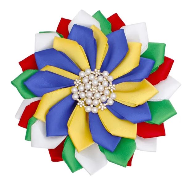 OES Flower Pearl Brooch