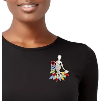 OES Elegant Lady Dress Brooch